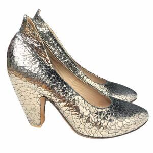 Elisanero Silver Disco Balls Heels